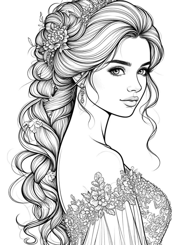 Раскраски с невестами: где живут свадебные мечты и спокойствие 💍✨