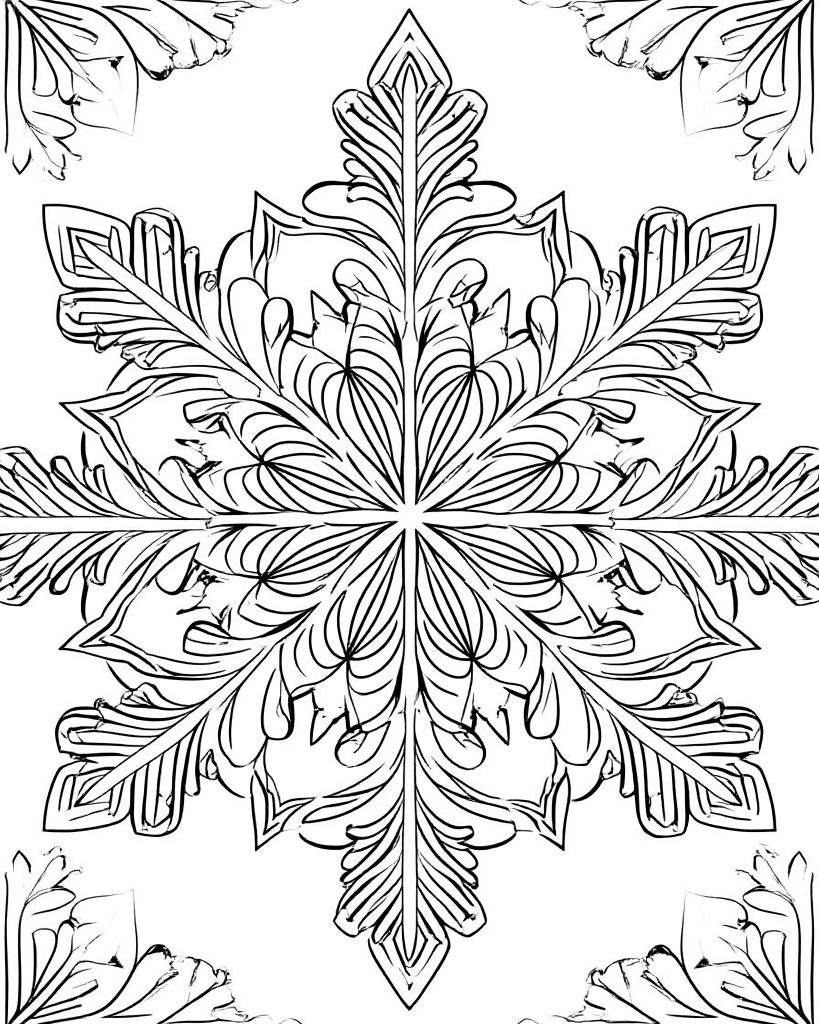 Зимние мандалы-снежинки: где найти покой в центре метели ❄️✨