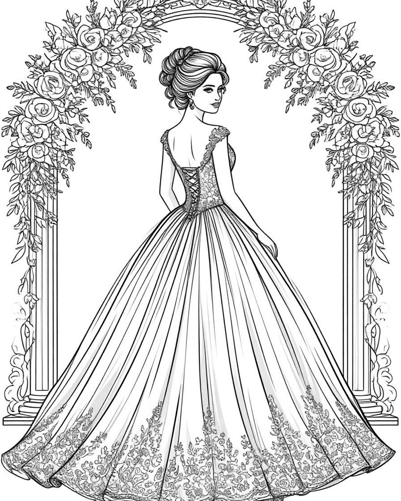 Раскраски с невестами: где живут свадебные мечты и спокойствие 💍✨