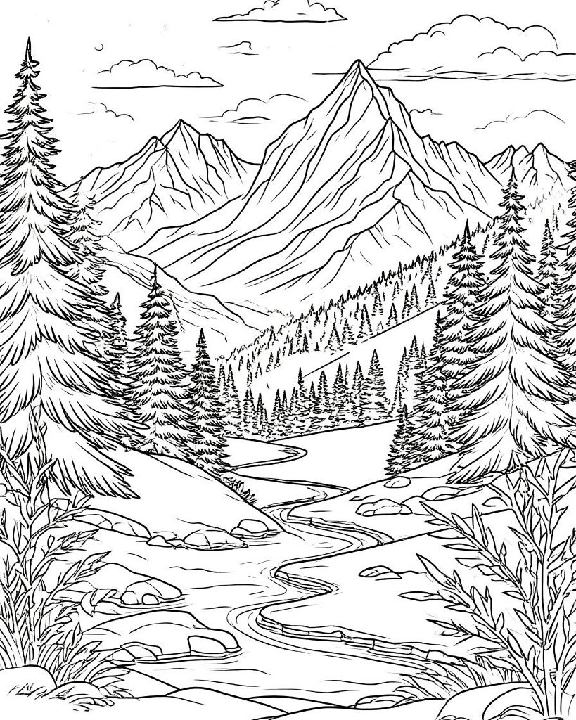 Раскраски «Зимняя природа»: ваш билет в тихую сказку за окном ❄️🌲
